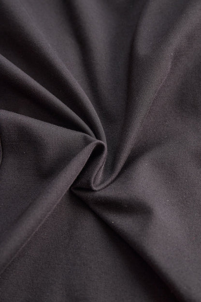 Stylish Plain One-Shoulder Gown with Metallic Pleated